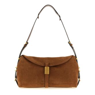 Pinko Saddle Horizontal Shoulder Bag - female - PINKO - Shoulder Bags - Brown - ONE SIZE - Bags