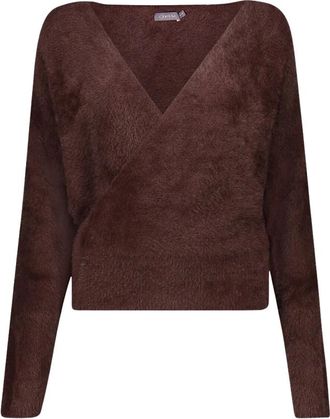 Geisha Gilet - Dames - Truien - Bruin - Maat: 2XL