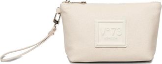 V° 73 logo zip-top pouch - women - Polyurethane/Polyester - One Size - Neutrals