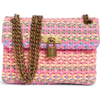 Kurt Geiger Brixton Tweed Mini Convertible Shoulder Bag in Pink Multi at Nordstrom Rack