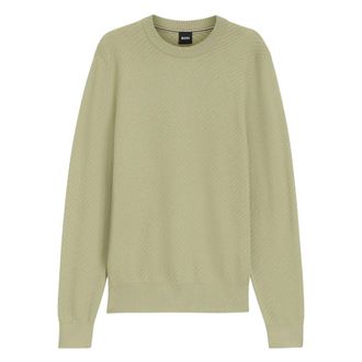 HUGO BOSS Truien & Vesten, Heren, Groen, XL, Trui met ronde hals