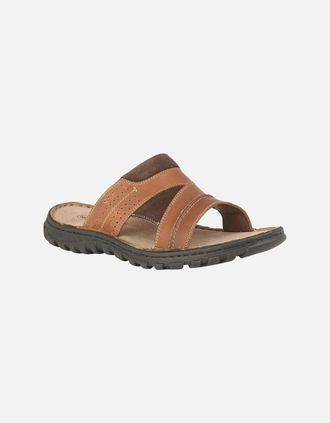 Lotus Mens Cole Mens Mule Sandals - Brown - Size: 11