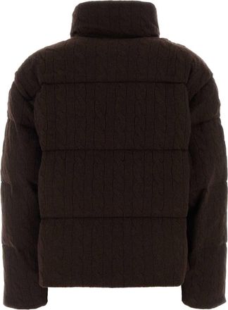 Polo Ralph Lauren Wool-Blend Quilted Down Jacket - Brown