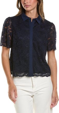 CeCe by Cynthia Steffe Hidden Placket Shirt