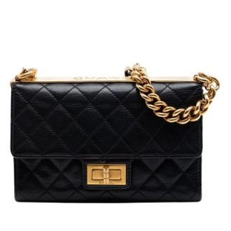 Chanel Pre-owned Reissue Rita Flap - Dames - Pre-owned - Zwart - Maat: ONE Size Leer