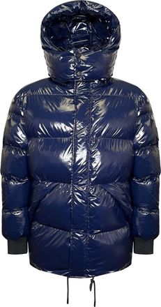 Siksilk Winterjacke SIKSILK Siksilk Winterjacke High Shine Puffer Jacket, Herren, Gr. L, blau, Obermaterial: 100% Nylon NY., Jacken Winterjacke