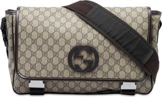 Gucci Pre-owned Gucci GG Supreme Interlocking G Crossbody Ladies MMLRMOIT72ZXGA9A