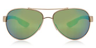 Costa 6S4006 Loreto Polarized 400611 Mens Sunglasses Gold Size 56