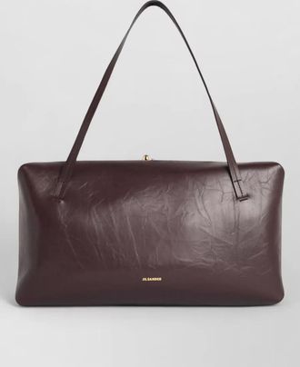 Jil Sander goji large leather shoulder bag