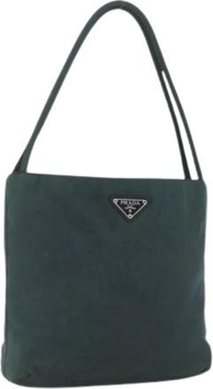Prada Pre-owned Shoulder Bags, female, Green, Size: ONE SIZE Pre-owned Vintage Shoulder Bag