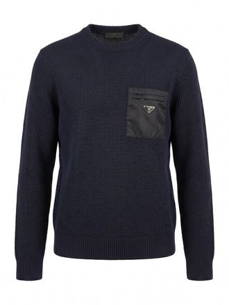 Prada Sweater With Re-Nylon Detail
