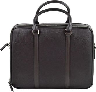 Pourchet Ethan Aktetas - Heren - Laptoptassen - Bruin - ONE Size - Leer - Tassen
