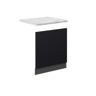 Vicco Panel Frontal Fame-line, Rayas Negras, 60 Cm, Et M&aacute;rmol