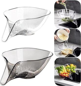 OEM Centrifugadoras De Ensalada, Nueva Cesta De Escurrido Multifuncional, Cesta De Escurrido Para Frutas Y Verduras Con Forma De Embudo (2 Piezas)