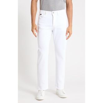 HUGO BOSS Ogden Straight Leg Jeans in White at Nordstrom Rack, Size 34 X 32