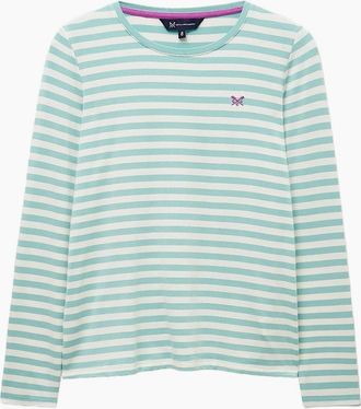 Crew Clothing Womens Crew Clothing Womens Super Soft Long Sleeve T-Shirt - White - Size: 18