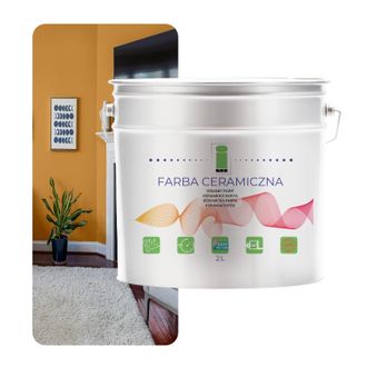 OEM Pintura Cer&aacute;mica Para Pared Lavable Oro Terracota Claro 2l Resistente A Las Manchas