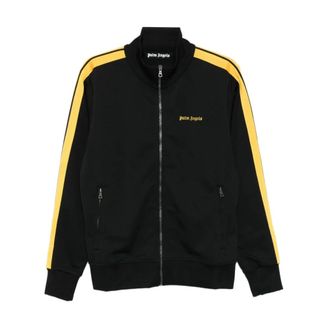 Palm Angels Hoodies & sweatvesten, Heren, Zwart, M, Polyester, Classic Logo Track Jacket