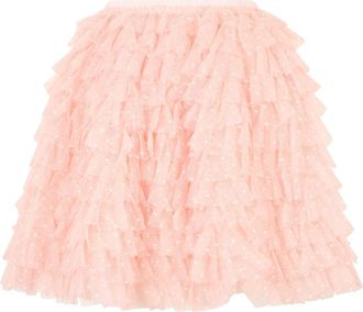 Red Valentino Korte roze jurk- licht en luchtig. - Dames - Korte rokken - Roze - XS - Polyester - Rokken