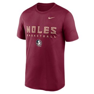 Nike Florida State Courtside Basketball Legend Nike Mens Dri-FIT College T-Shirt in Red | 02TI69XFTN-8TZ