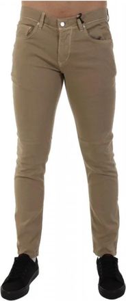 Baldessarini Slim-fit Jeans - Heren - Slim Fit Jeans - Beige - W38 - Leer - Jeans