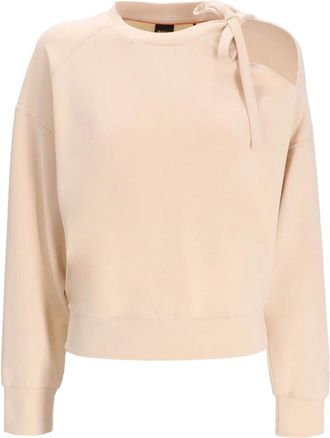 BOSS bow-embellished sweatshirt - Neutrals