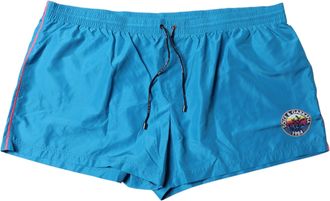 Dolce & Gabbana Turquoise Logo Strandshorts 2Pc Zwemkleding