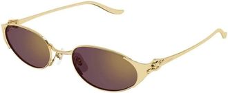 Cartier Sunglasses, female, Yellow, Size: 53 MM Sunglasses
