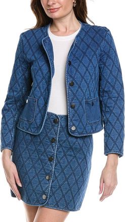Kenneth Cole Quilted Denim Jacket
