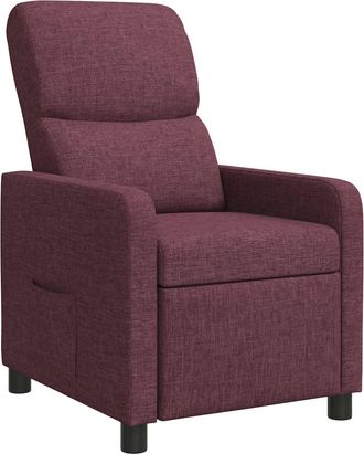 vidaXL Recliner Morado Tela Vidaxl