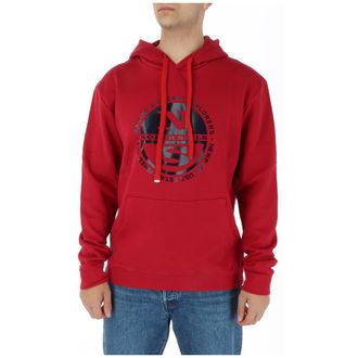 North Sails Logo Hoodie Rood