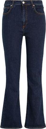 8 by YOOX ORGANIC COTTON DENIM FLARED JEAN