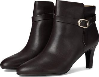 Life Stride Guild 3 Zip Short Boots Womens Boots Dark Chocolate : 9.5 W (C), Faux Leather