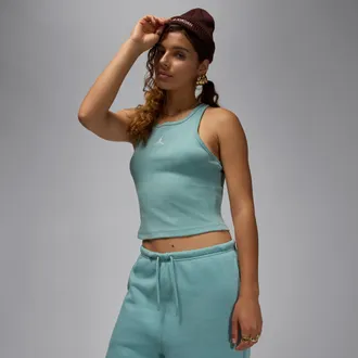 Nike Jordan Womens Jordan Essentials Tank Top in Green | HF9474-017