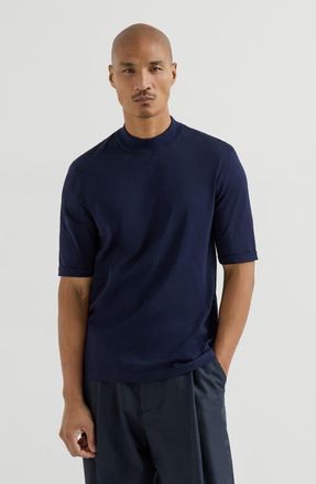 Brunello Cucinelli Jersey T-shirt in Cobalt at Nordstrom, Size Xx-Small Eu
