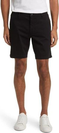 AG - Adriano Goldschmied Wanderer 8.5-Inch Stretch Cotton Chino Shorts in Pure Black at Nordstrom Rack, Size 29