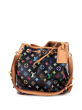Louis Vuitton Petit Noe Handbag Monogram Multicolor bucket bag - Black