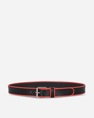 GR10K Piping Leather Belt Black