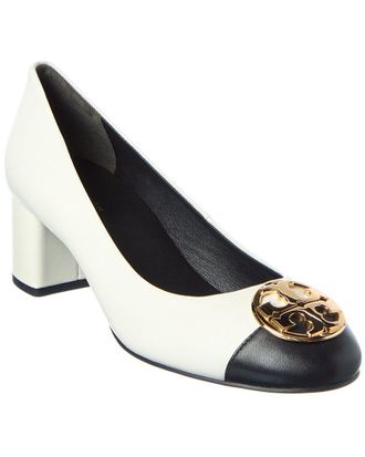Tory Burch Chelsea Cap-Toe Leather Pump