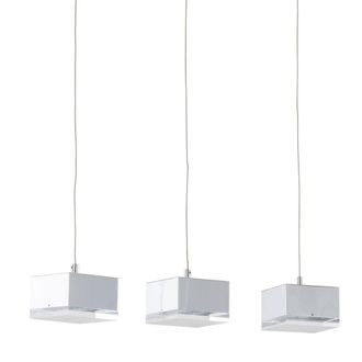Netlighting Seth Modern Bar Pendant Ceiling Light LED 3000K in Silver
