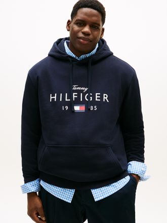 Tommy Hilfiger Big & Tall Hoodie BT-BRANDLOVE BIG HILFIGER, Herren, Gr. 5XL, desert sky, Sweatware, Obermaterial: 77% Baumwolle, 23% Polyester, TOMMY HILFIGER BIG & TALL, regul