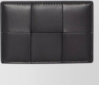 Bottega Veneta intreccio leather compact cardholder