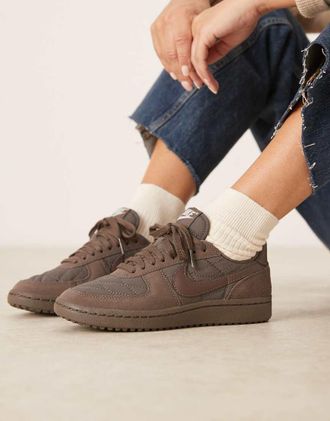 Nike Field General - Sneakers marroni trapuntate-Grigio