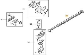 STIGA Sports Hoja De Sierra Original Stiga Para Cortarramas Am 20 Li Kit - Mmt 20 Li Kit 118811084/0