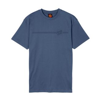 Santa Cruz T-Shirt SANTA CRUZ TONAL OPUS DOT STRIPE T-SHIRT, Herren, Gr. M, blau (heritage blau), Obermaterial: 100% Baumwolle, Shirts T-Shirt
