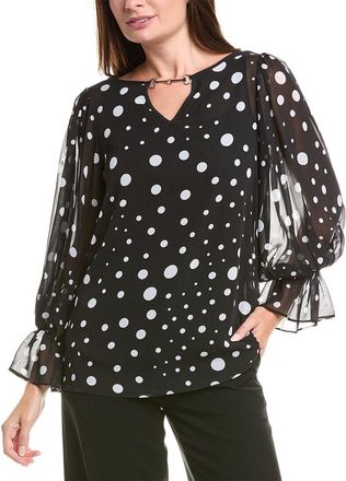 Joseph Ribkoff Horsebit Keyhole Blouse