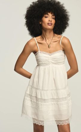 Lucky Brand Womens Trim Mix Mini Dress