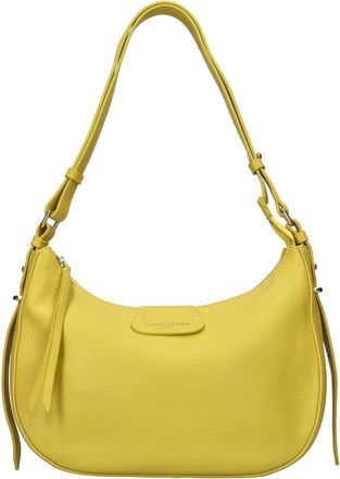 Lancaster Dune Hobo Bag - Dames - Schoudertassen - Geel - ONE Size - Leer - Tassen