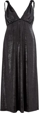 Lardini Versierde Velvet Jurk - Dames - Casual kleedjes - Zwart - S - Polyester - Kleedjes