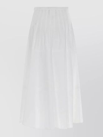 Max Mara wide-fit cotton midi skirt